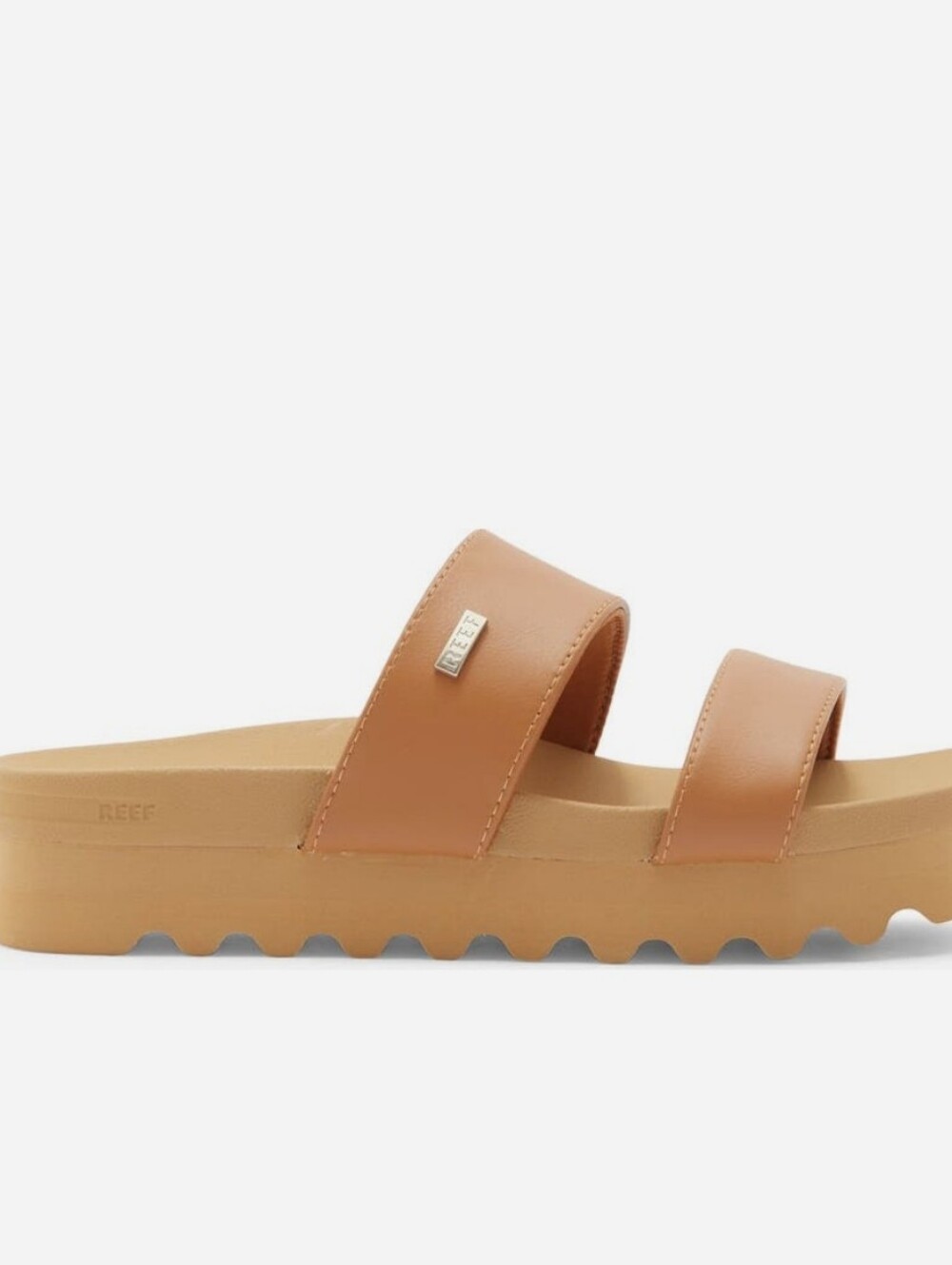 Reef Kaia 2 Bar Slide Sandals- Natural/Tan